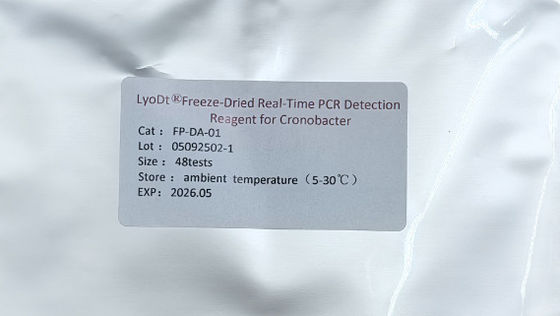Kit de pruebas rápidas de seguridad alimentaria con tubos de PCR pre-dispensados para la detección conveniente y rápida de cronobacteria en productos alimenticios