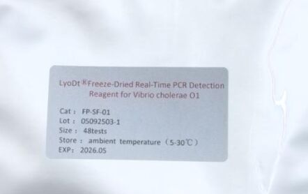 Reactivo de detección de PCR en tiempo real de polvo liofilizado LyoDt® para Vibrio cholerae O1 - no se requiere cadena de frío y se dispone previamente una prueba única
