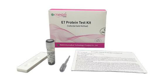 Kit de prueba de oncoproteína HPV E7 para detección de cáncer cervical con resultados de 15 min, auto-muestreo y detección directa de proteínas de células cancerosas