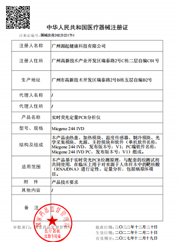 CHINA Guangzhou BioKey Healthy Technology Co.Ltd certificaciones